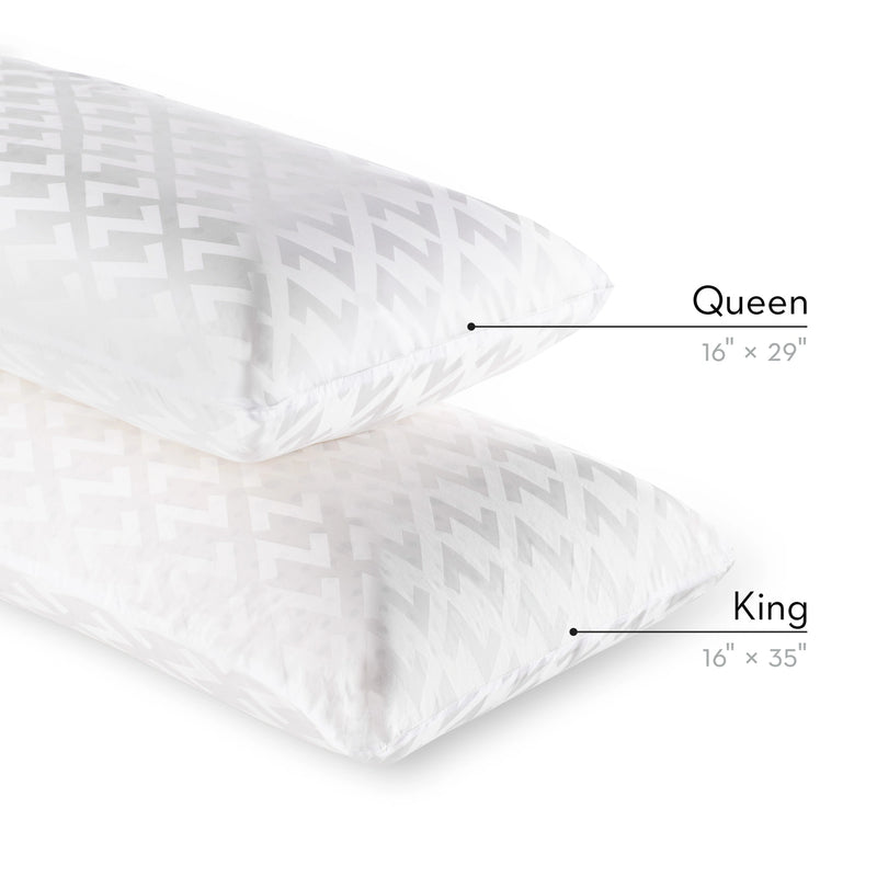 Zoned Dough + Bamboo Charcoal Mid Loft Pillow