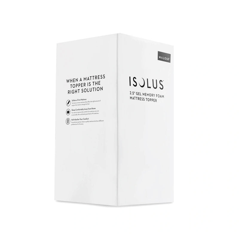 2.5" Gel Memory Foam Mattress Topper